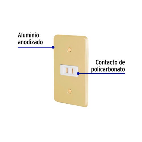 463871 46387 - Placa armada con contacto polarizado, línea Económica
