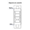 463873 46387 - Placa armada con contacto polarizado, línea Económica