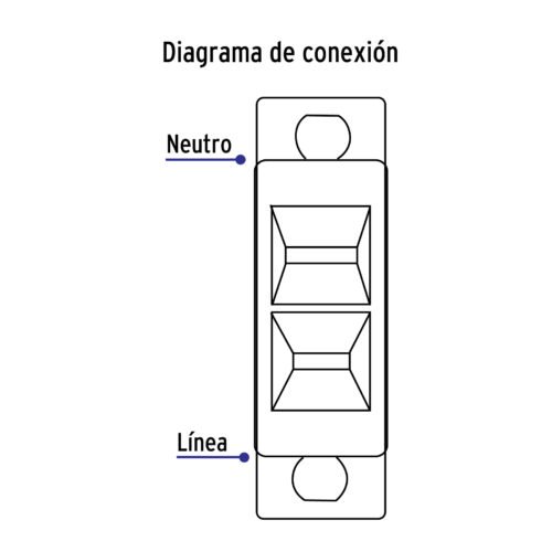 463873 46387 - Placa armada con contacto polarizado, línea Económica