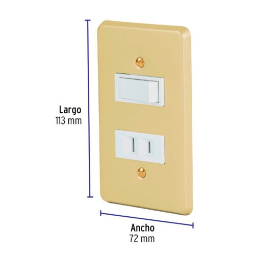 46388 - Placa armada contacto e interruptor, línea Económica