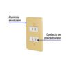 46390 - Placa armada 2 contactos polarizados línea Económica