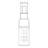 46391 - Portalámpara de porcelana para base G9, Volteck