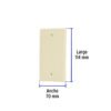 46400 - Placa de ABS ciega, Standard, marfil, Volteck