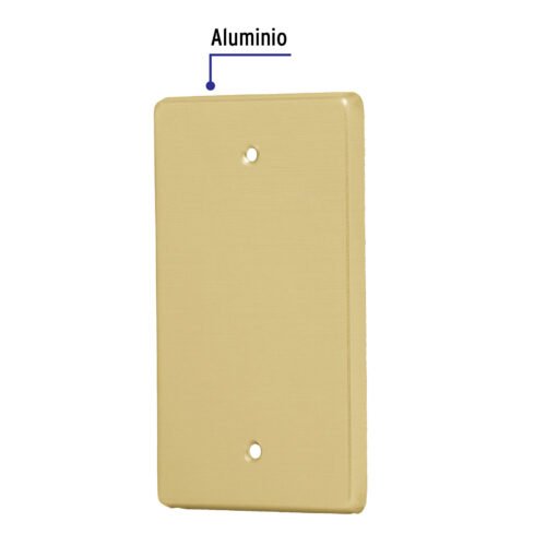 464021 46402 - Placa ciega, de aluminio, línea Standard, Volteck