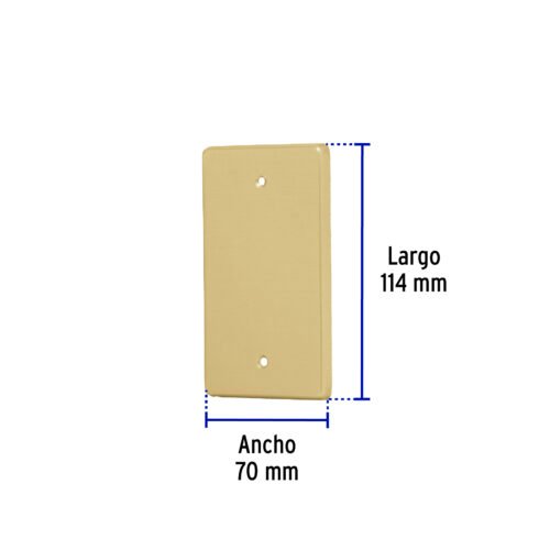 464022 46402 - Placa ciega, de aluminio, línea Standard, Volteck
