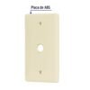 46403 - Placa de ABS pasacable, Standard, marfil, Volteck