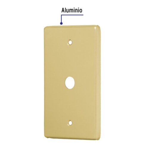 464041 46404 - Placa pasacable de aluminio, línea Standard, Volteck