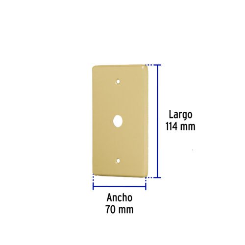464042 46404 - Placa pasacable de aluminio, línea Standard, Volteck