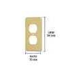 464082 46408 - Placa dúplex de aluminio, línea Standard, Volteck