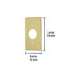 464142 46414 - Placa para contacto redondo, de aluminio, línea Standard
