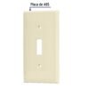 464151 46415 - Placa de ABS para interruptor vertical, Standard, marfil