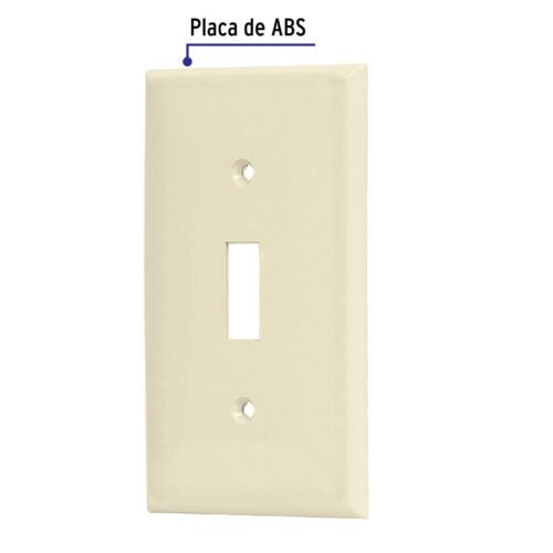 464151 46415 - Placa de ABS para interruptor vertical, Standard, marfil