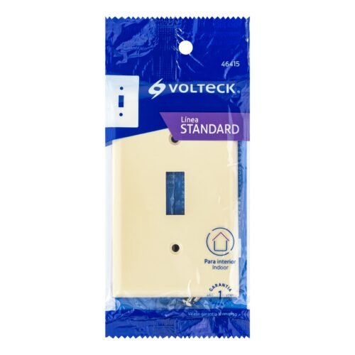 464153 46415 - Placa de ABS para interruptor vertical, Standard, marfil