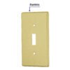 46417 - Placa para interruptor vertical, de aluminio, línea Standard