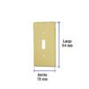 46417 - Placa para interruptor vertical, de aluminio, línea Standard