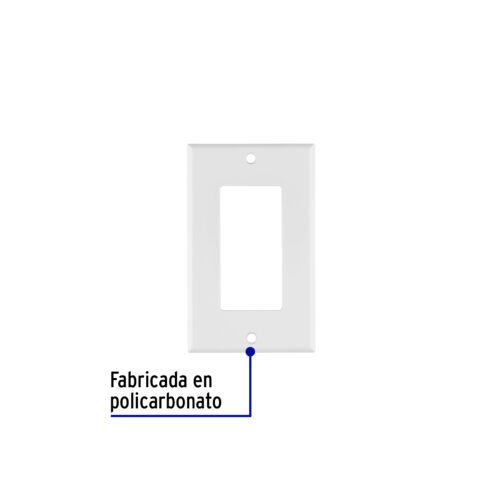 464181 46418 - Placa 1 ventana, de policarbonato, línea Classic, Volteck