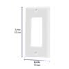 464182 46418 - Placa 1 ventana, de policarbonato, línea Classic, Volteck