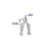 464251 46425 - Abrazadera para perfil monocanal de 1 1/4", VOLTECK