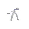 464261 46426 - Abrazadera para perfil monocanal de 1 1/2", VOLTECK
