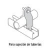 464262 46426 - Abrazadera para perfil monocanal de 1 1/2", VOLTECK