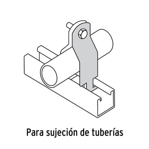 464262 46426 - Abrazadera para perfil monocanal de 1 1/2", VOLTECK