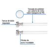 464291 46429 - Manguera para lavadora, vinilo, 3/4" x 3/4", 1.8 m, Foset