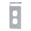 46430 - Placa tipo FS, doble, de sobreponer, Volteck