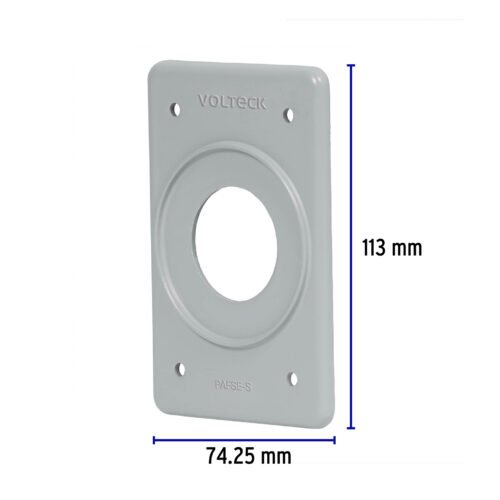 46431 - Placa para intemperie tipo FS, sencilla, de sobreponer