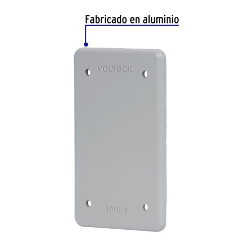 46432 - Placa tipo FS ciega, de sobreponer, Volteck