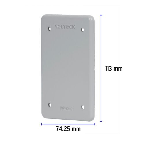 46432 - Placa tipo FS ciega, de sobreponer, Volteck