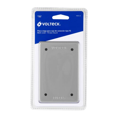 46432 - Placa tipo FS ciega, de sobreponer, Volteck