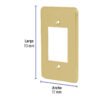 464372 46437 - Placa 3 módulos, de aluminio, línea Económica, Volteck
