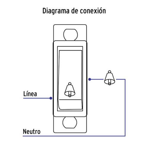 46438 - Interruptor para timbre, línea Económica, Volteck