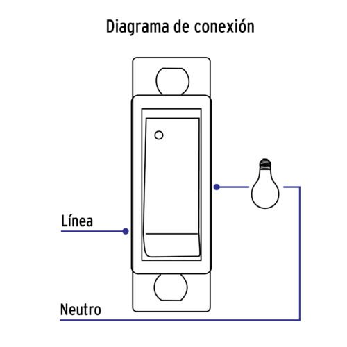 46439 - Interruptor sencillo, línea Económica, Volteck