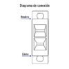 46441 - Contacto sencillo, sin tierra, línea Económica, Volteck