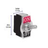 46442 - Interruptor de palanca, 2 tornillos, Volteck