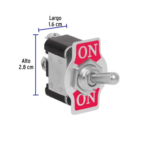 46443 - Interruptor de palanca, 3 tornillos, Volteck