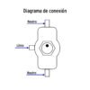 46443 - Interruptor de palanca, 3 tornillos, Volteck
