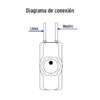 464443 46444 - Interruptor de palanca con cable, Volteck