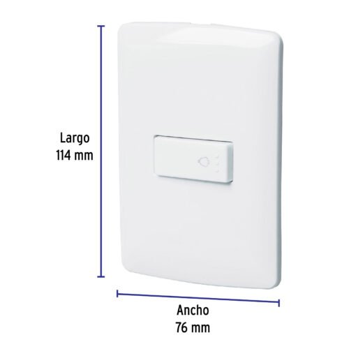 464651 46465 - Placa armada con timbre, blanco, línea Italiana., Volteck