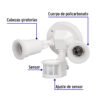 46480 - Arbotante blanco c/sensor movimiento, lámparas no incluidas