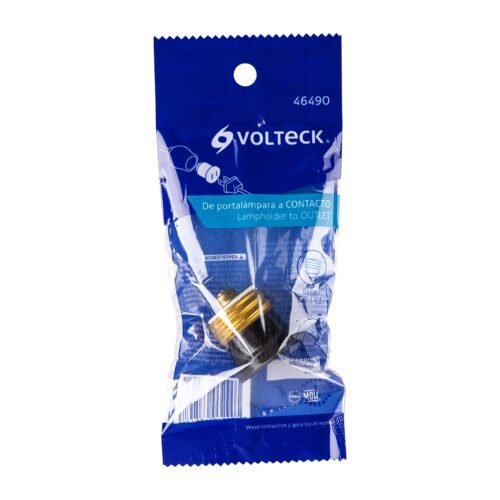 464903 46490 - Adaptador de portalámpara a contacto, Volteck