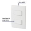 464951 46495 - Placa armada interruptor sencillo y escalera, Oslo, blanco