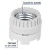 465211 46521 - Portalámpara de porcelana, tipo anuncio, Volteck