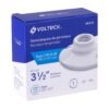 465234 46523 - Portalámpara de porcelana, 3-1/2", redonda, Volteck