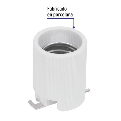 465271 46527 - Portalámpara de porcelana, base tipo Mogul (E39), Volteck