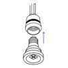 465272 46527 - Portalámpara de porcelana, base tipo Mogul (E39), Volteck