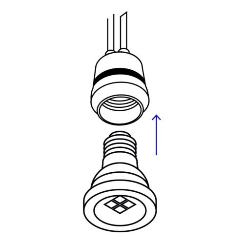 465272 46527 - Portalámpara de porcelana, base tipo Mogul (E39), Volteck