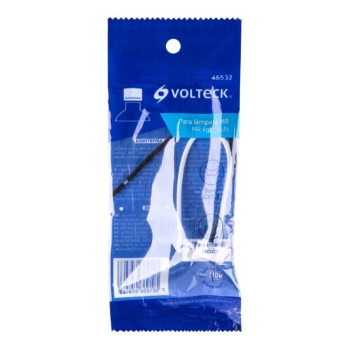 46532 - Portalámpara de porcelana para MR, base bipin,Volteck