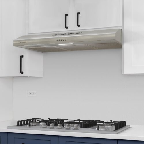 46537 - Campana extractora 80cm, empotrable, acero inoxidable, Foset